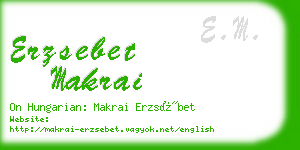 erzsebet makrai business card